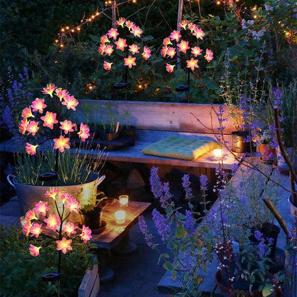 🌺Chikalabs Garden Camellia Solar Flower Lights