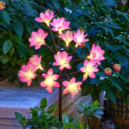 🌺Chikalabs Garden Camellia Solar Flower Lights