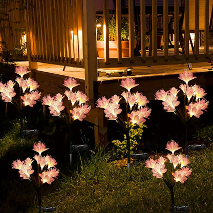 🌺Chikalabs Garden Camellia Solar Flower Lights