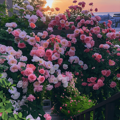 🔥🌺True Colorful Flowers Climbing Rose Seeds