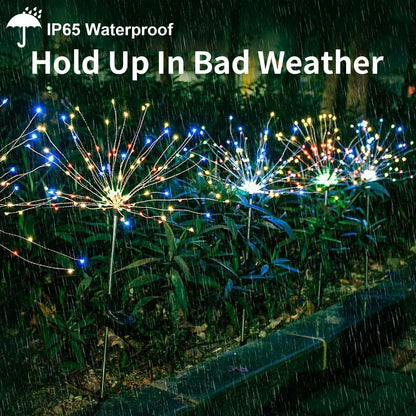 🎁Chikalabs Waterproof Solar Garden Fireworks Lighting Lamp