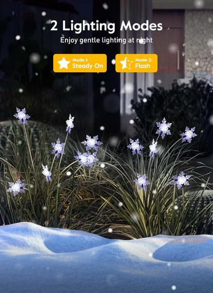 💐Chikalabs Garden Solar-Gartenleuchten, 2 Beleuchtungsmodi