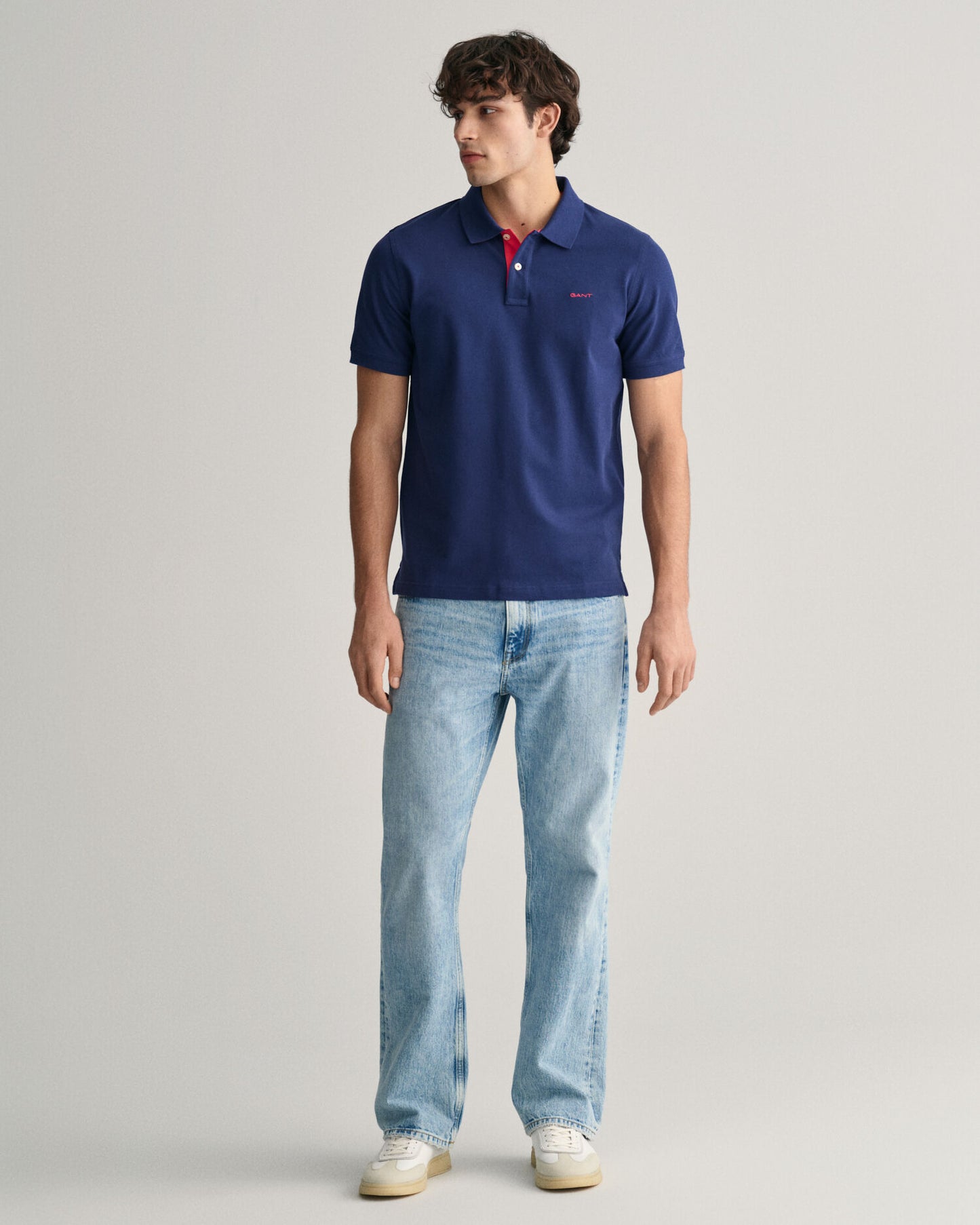 Contrast Piqué Polo Shirt