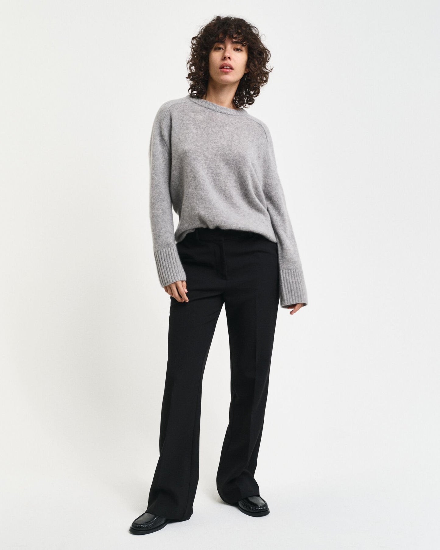 Slim Fit Flared Slacks