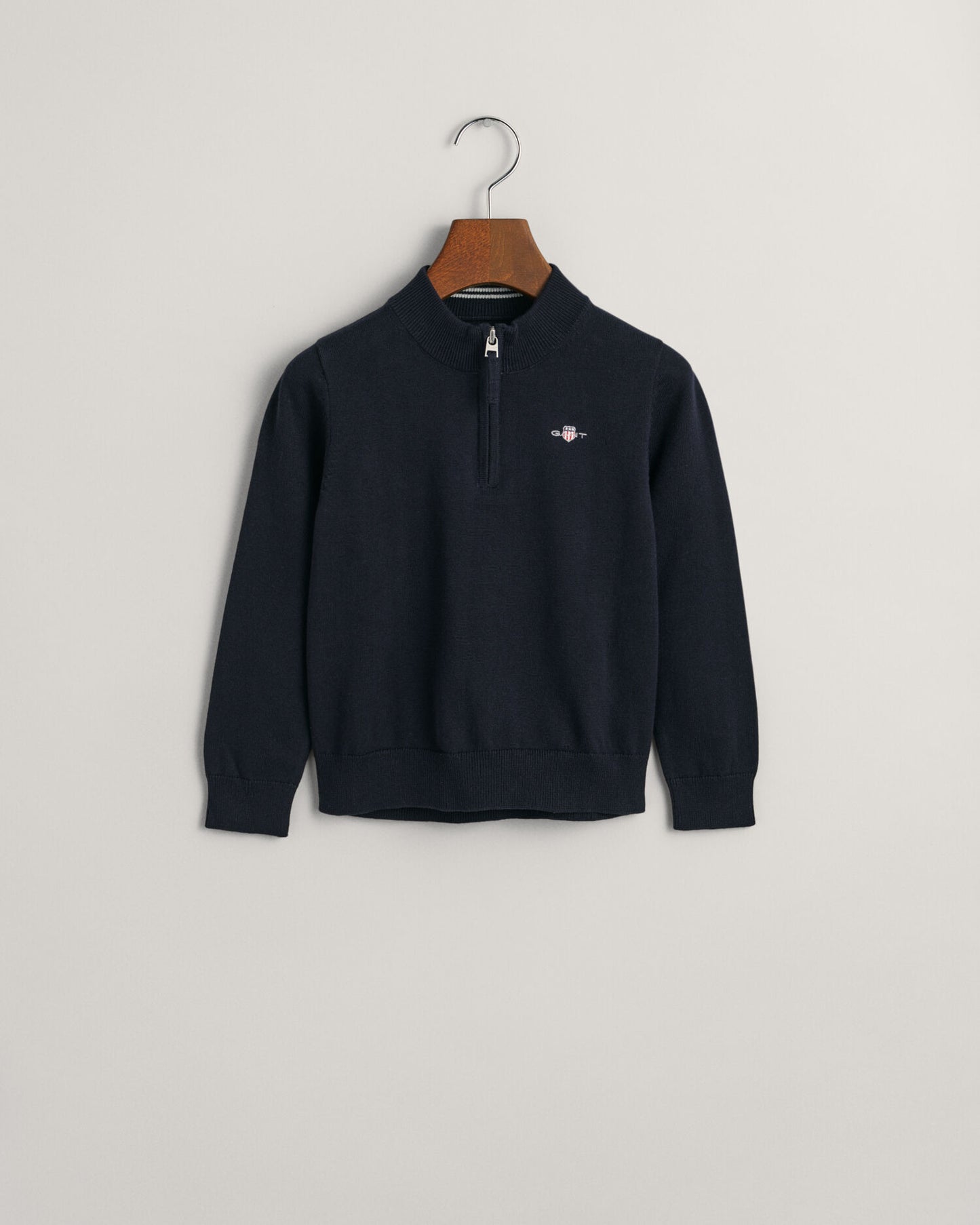 Kids Shield Cotton Half-Zip Sweater