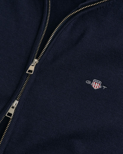 Casual Cotton Zip Cardigan