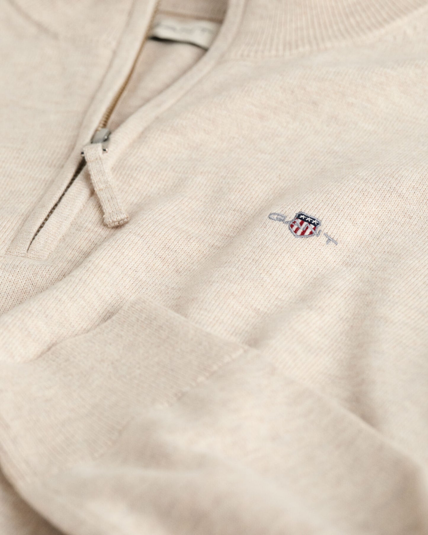 Teens Shield Cotton Half-Zip Sweater