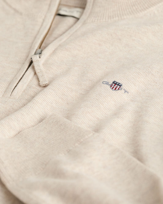 Teens Shield Cotton Half-Zip Sweater