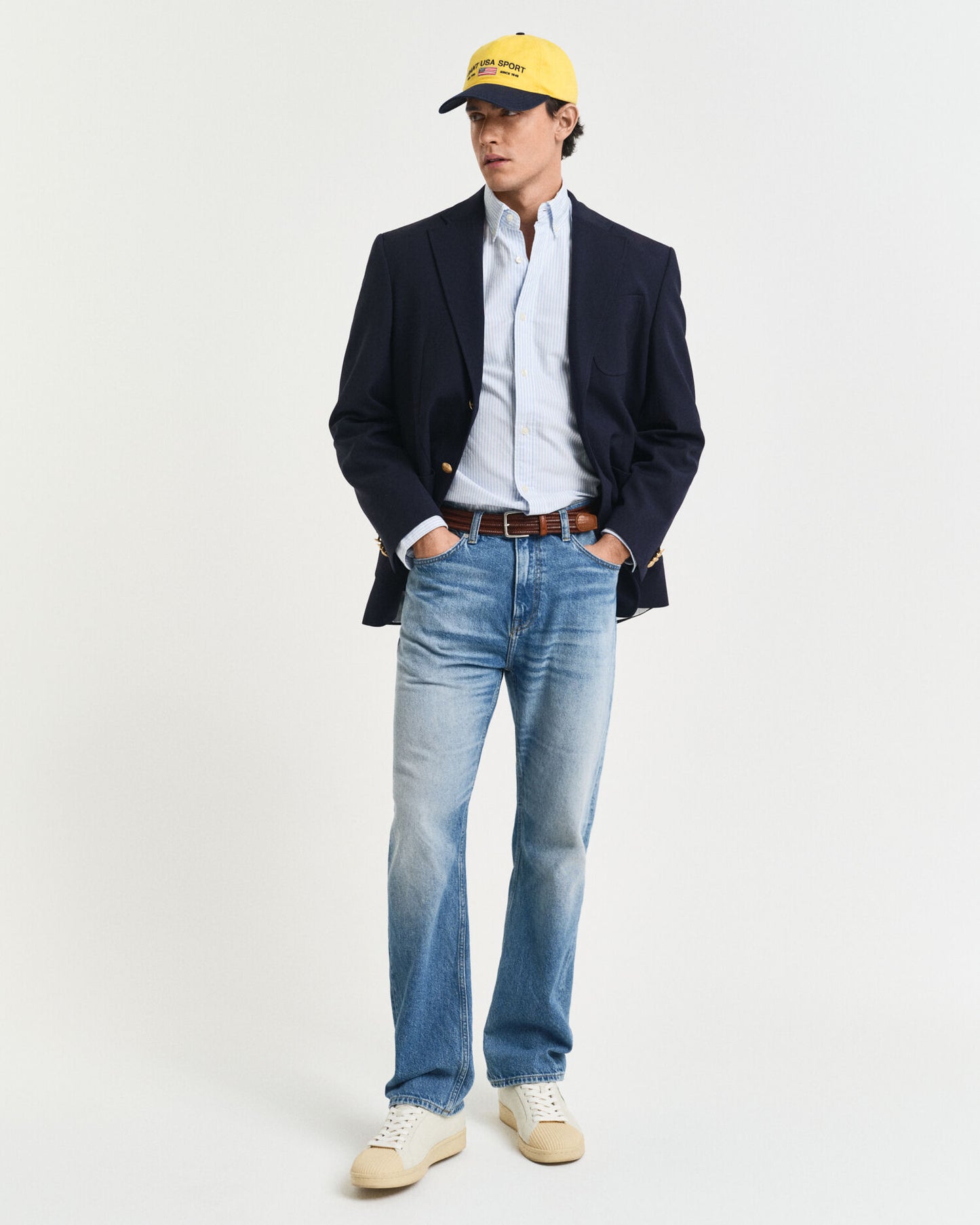 Slim Fit Banker Stripe Classic Oxford Shirt