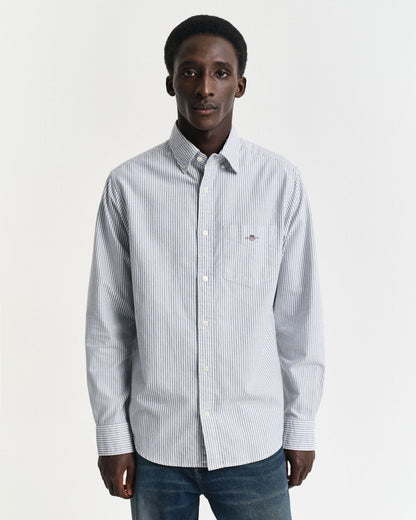 Regular Fit Banker Stripe Classic Oxford Shirt