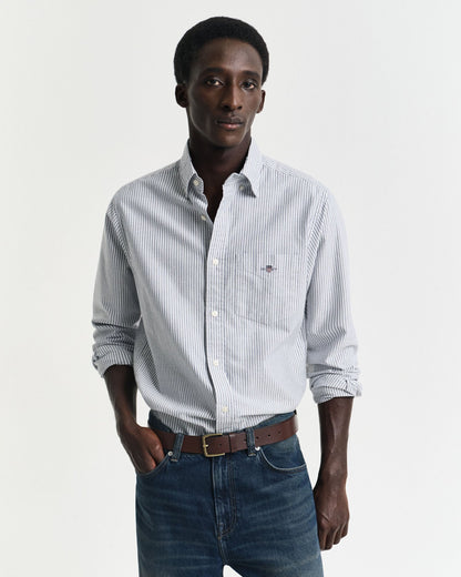 Regular Fit Banker Stripe Classic Oxford Shirt
