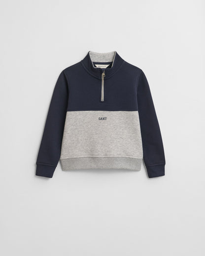 Kids Color Blocked Half-Zip Sweatshirt