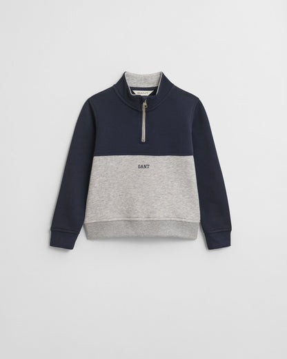 Kids Color Blocked Half-Zip Sweatshirt