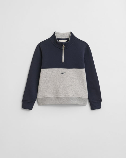 Kids Color Blocked Half-Zip Sweatshirt