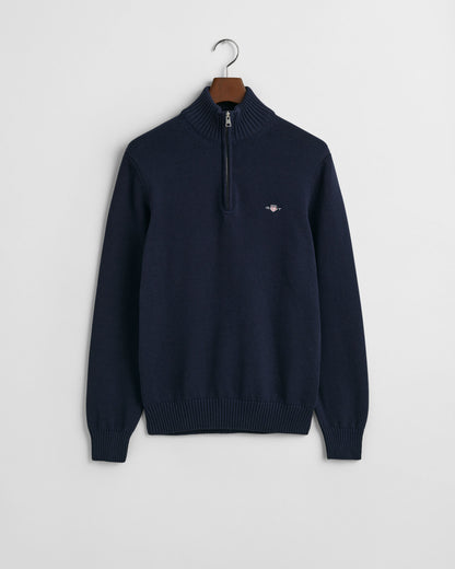 Casual Cotton Half-Zip Sweater