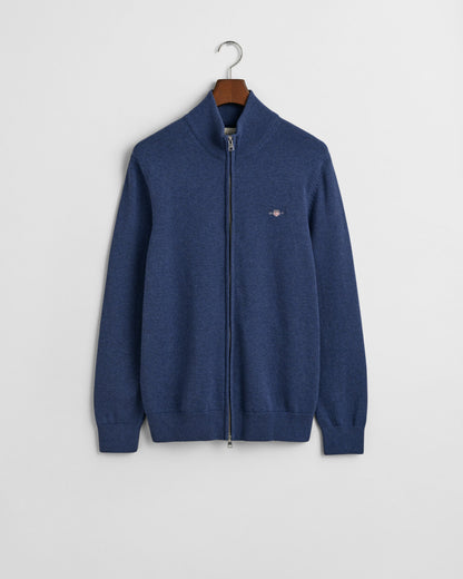 Casual Cotton Zip Cardigan
