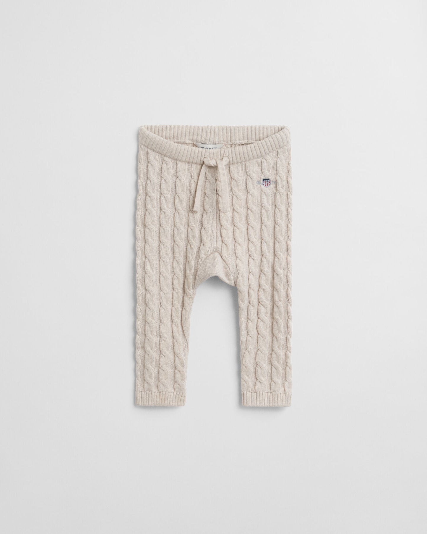 Baby Shield Cotton Cable Leggings
