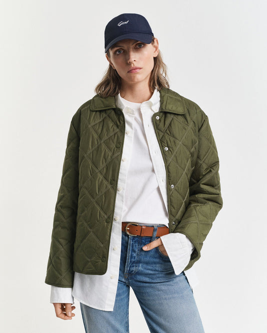 Collared Quilted Jacket