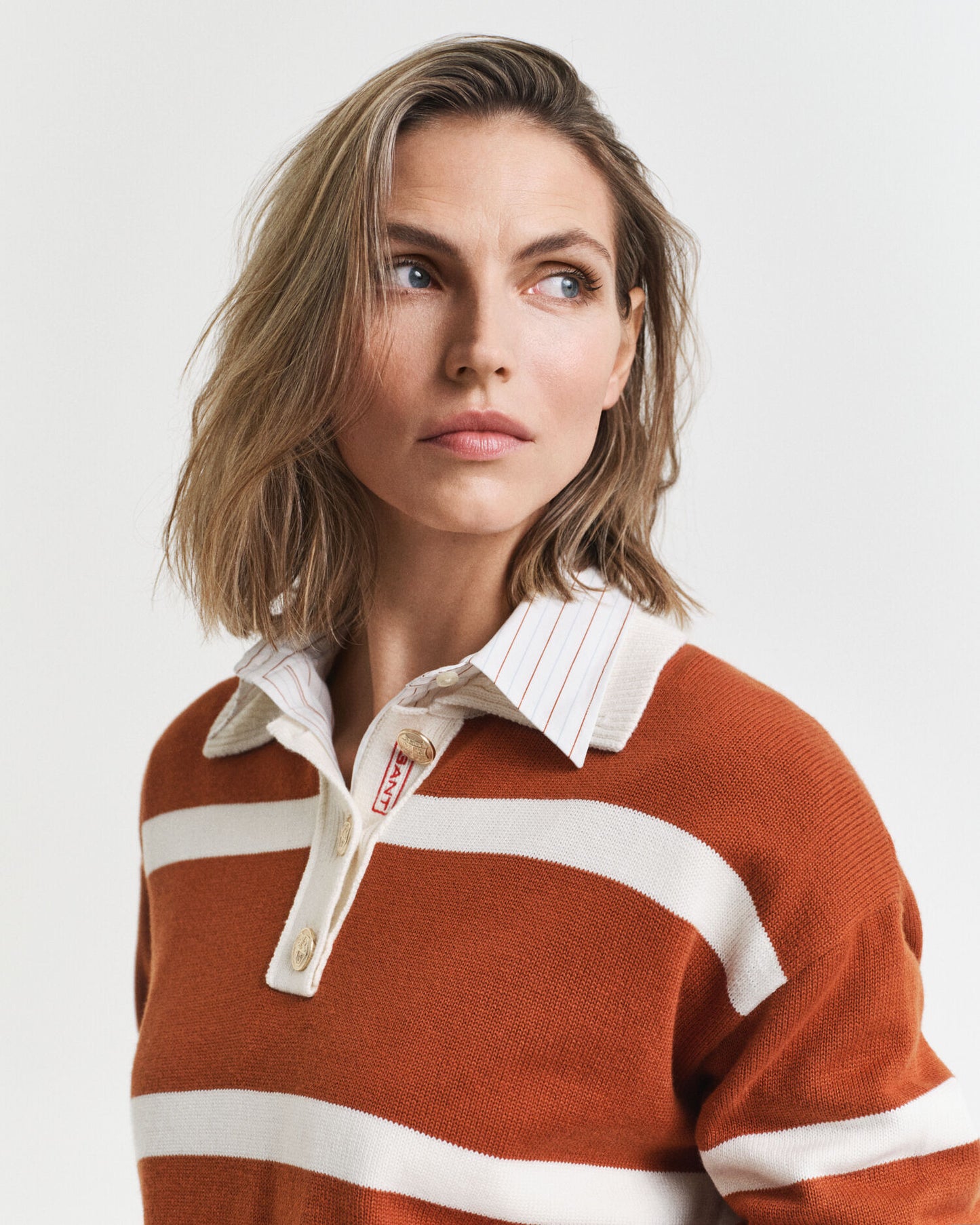Striped Knitted Rugger