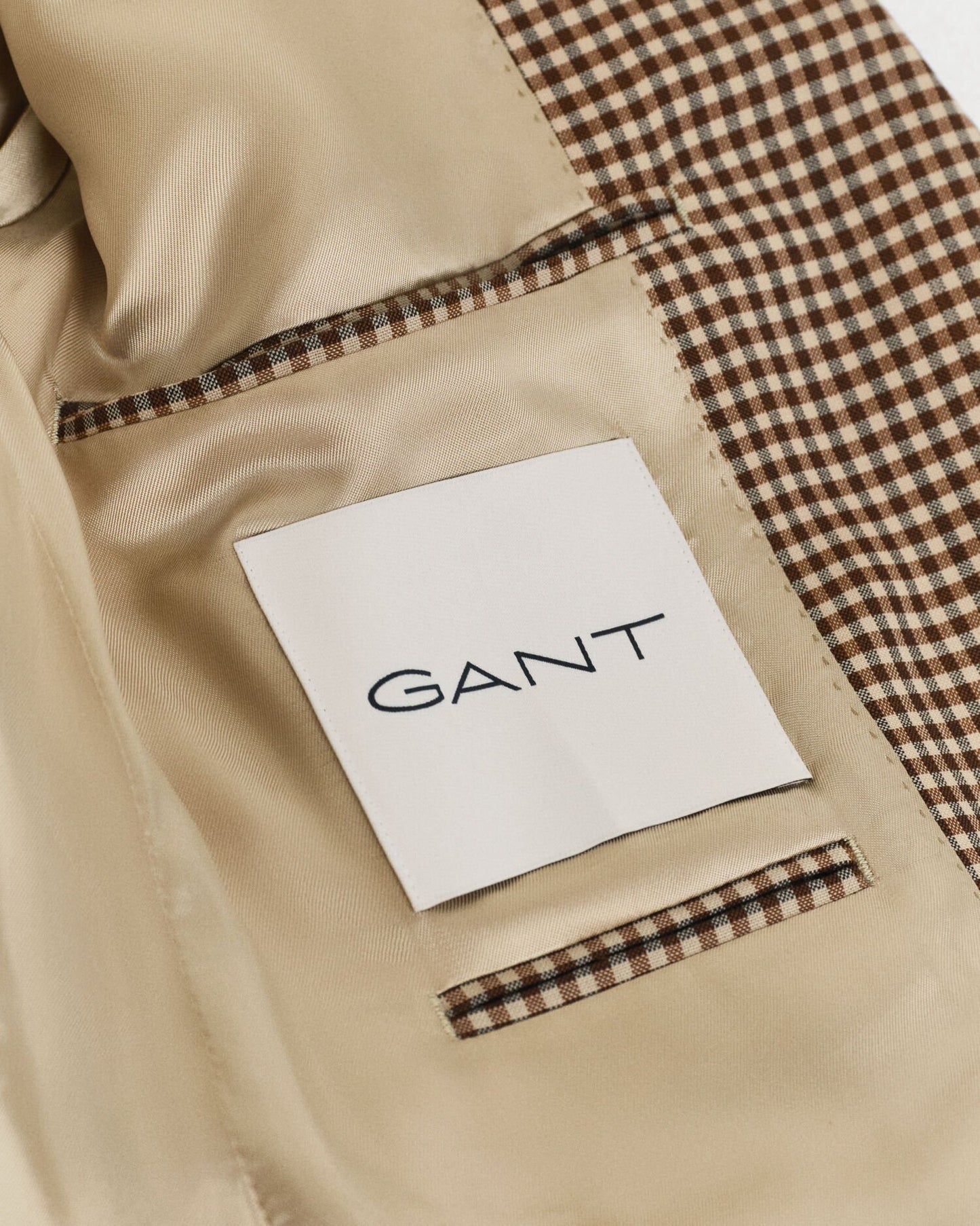 Relaxed Fit Gingham Checked Blazer