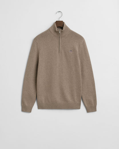 Casual Cotton Half-Zip Sweater