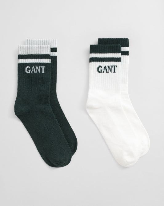 Kids 2-Pack Striped Sport Socks