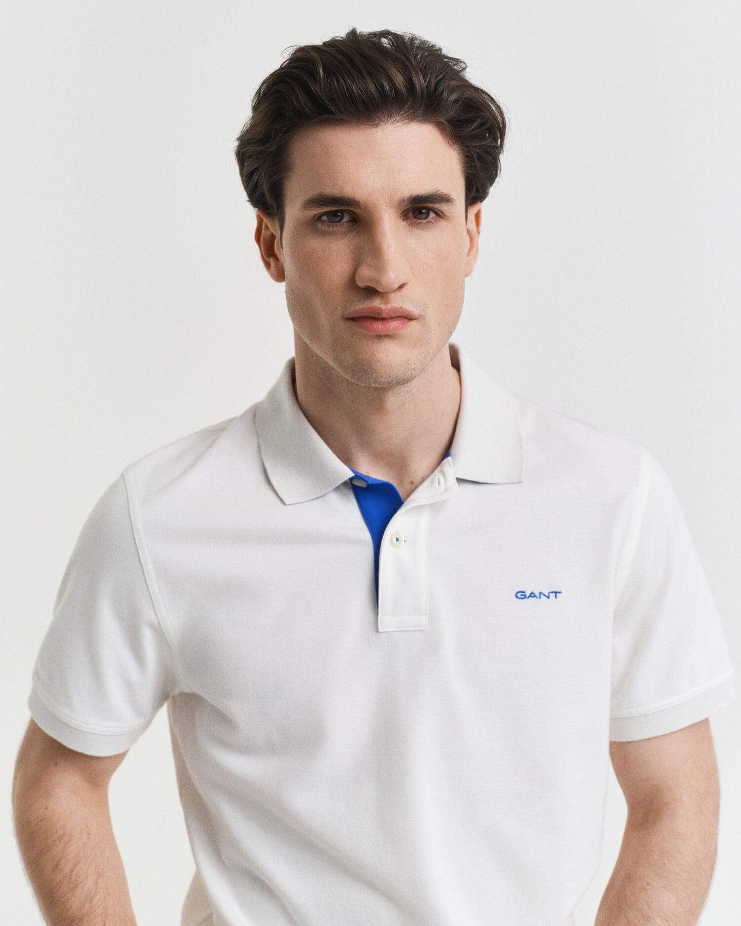 Contrast Piqué Polo Shirt