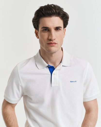 Contrast Piqué Polo Shirt