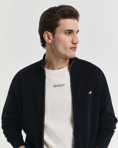 Casual Cotton Zip Cardigan