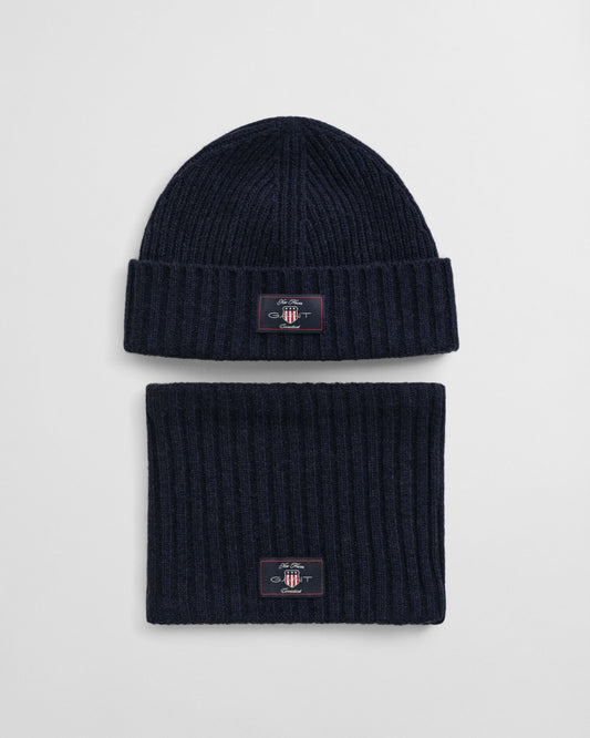 Kids Wool Blend Beanie & Snood Gift Set