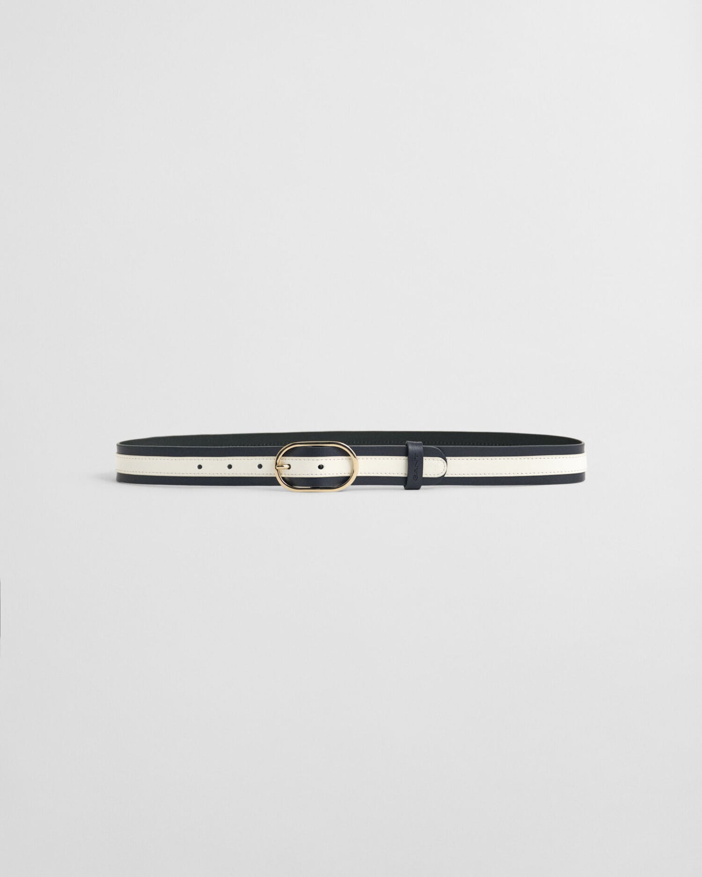 Striped Leather Belt