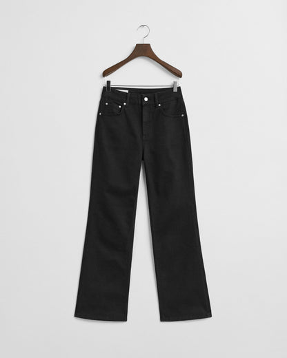 Slim Fit Flared Black Jeans