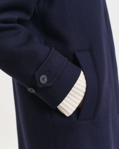 Wool Blend Car Coat