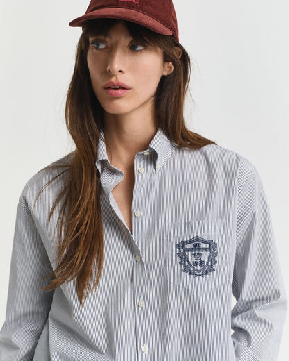 Relaxed Fit Classic Poplin Graphic Shirt