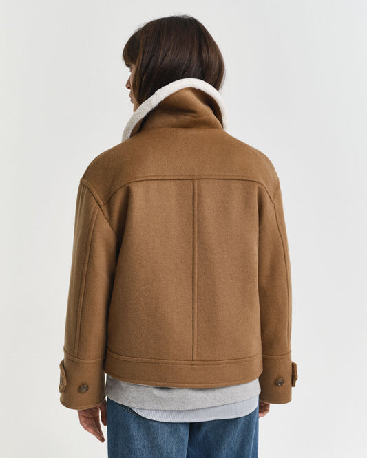 Wool Blend Flight Jacket