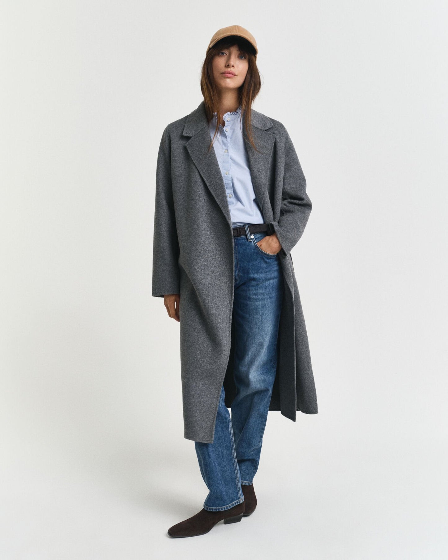 Handstitched Belted Coat