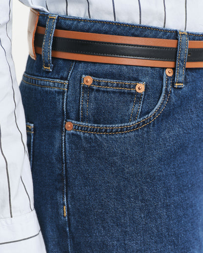 Low-Rise Wide Leg Jeans