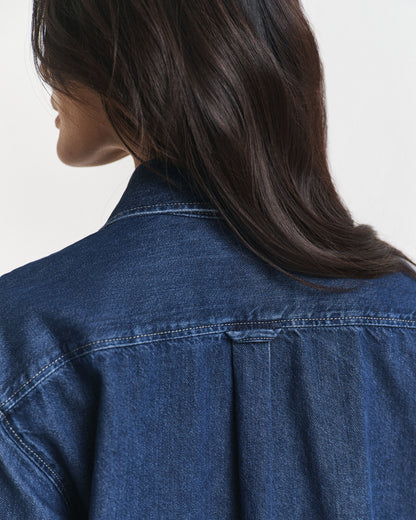 Relaxed Fit Pocket Denim Shirt