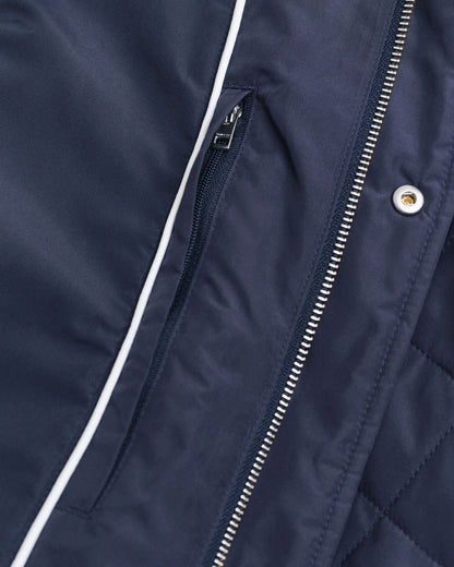 Quilted Windcheater Mid-Length Jacket