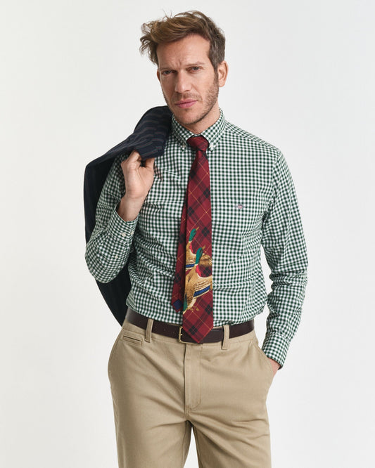 Regular Fit Classic Gingham Poplin Shirt