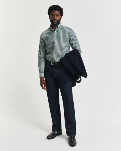 Regular Fit Striped Archive Poplin Shirt