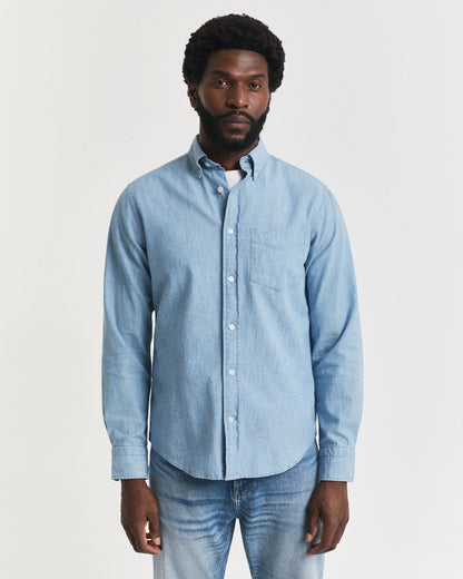 Regular Fit Indigo Chambray Shirt