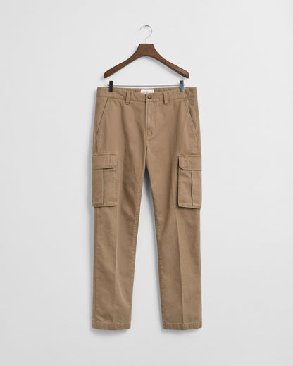 Regular Fit Cotton Twill Cargo Pants