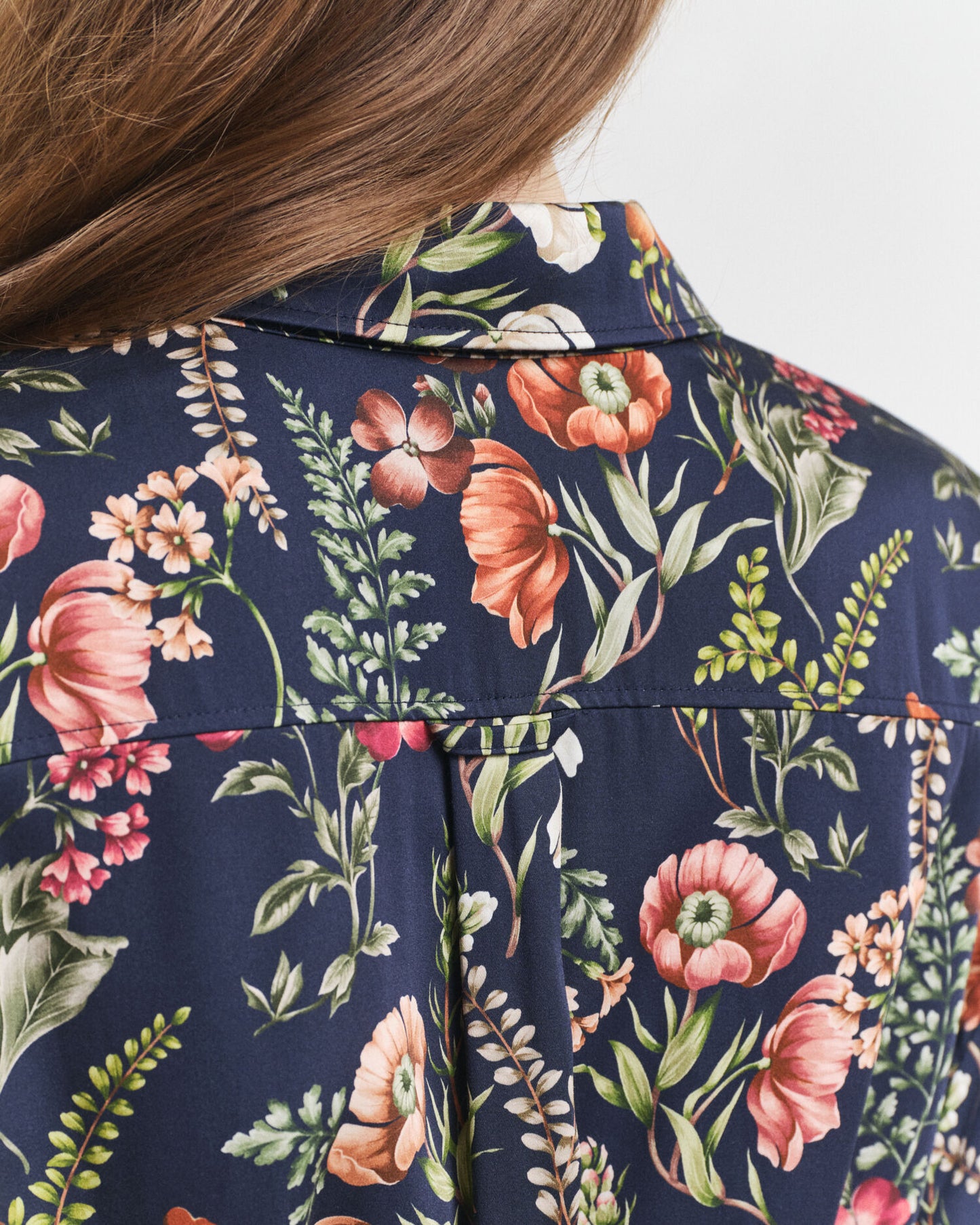 Floral Print Viscose Shirt Dress