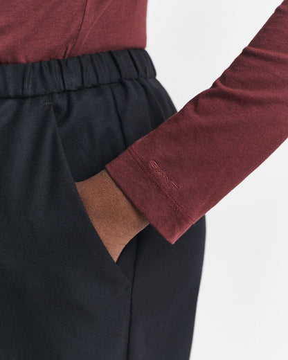Lightweight Cotton Turtleneck Top