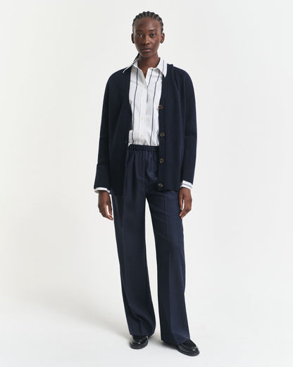 Wool Blend Pull-On Pants