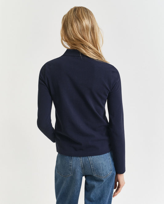 Long Sleeve Piqué Polo Shirt