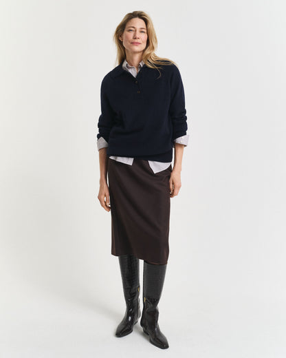 Knitted Wool Cashmere Blend Rugger