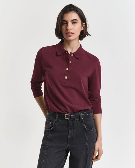 Long Sleeve Piqué Polo Shirt