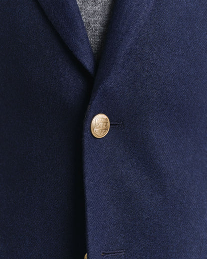 Slim Fit Wool Flannel Club Blazer